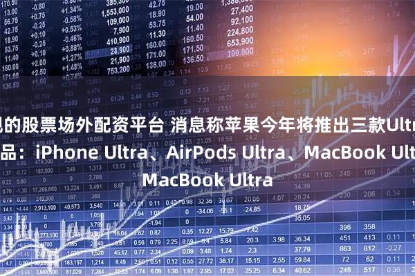 正规的股票场外配资平台 消息称苹果今年将推出三款Ultra级新品：iPhone Ultra、AirPods Ultra、MacBook Ultra